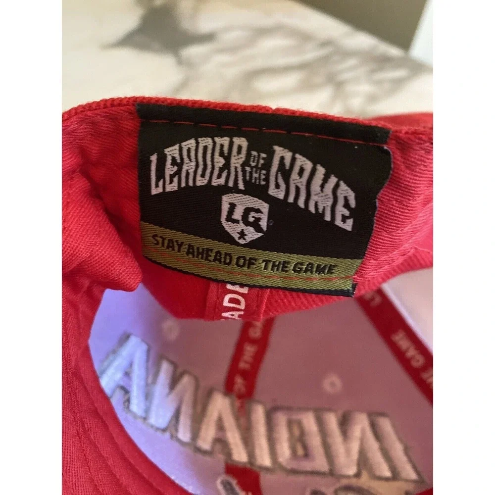Leader of the Game Indiana Naptown Snapback‎ Hat Red White Indianapolis Cap